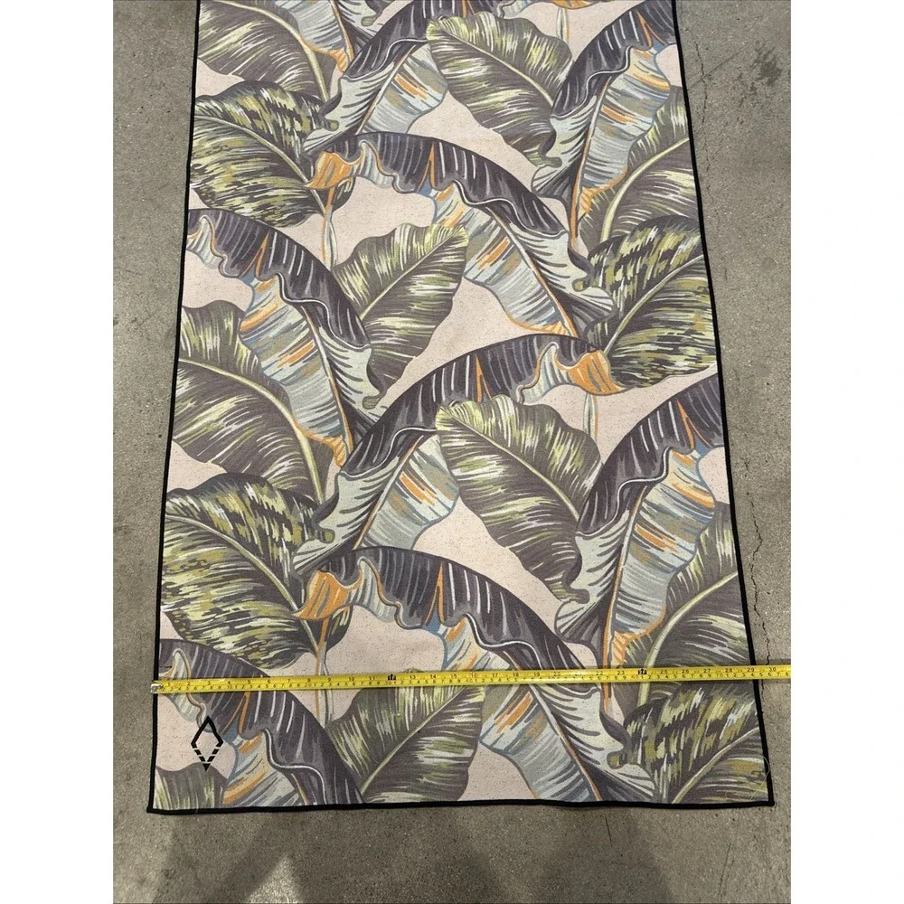 Nomadix Yoga Mat/Towel Size 70x29 Tropical Leaf Print Tribalism Multi-Color - Picture 3 of 7